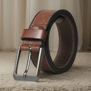 Exclusive Brown Leather Belt For Men